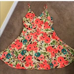 Cute Floral Fit and Flair Dress